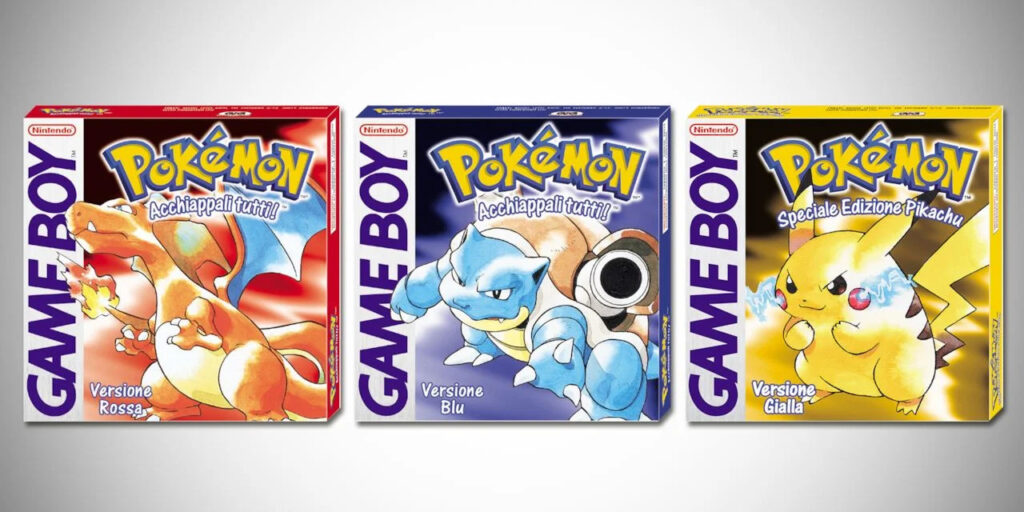 Pokémon blu rosso giallo
